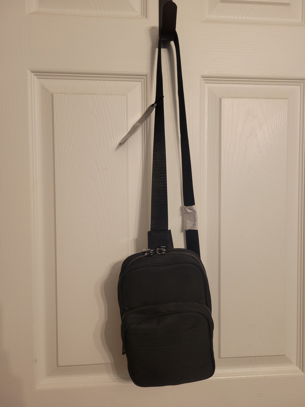 Alfani Black Crossbody Sling Bag with Adjustable Strap